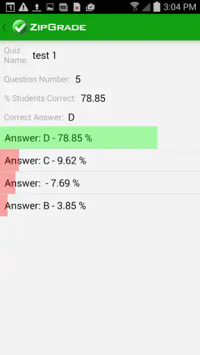 ZipGrade screenshot