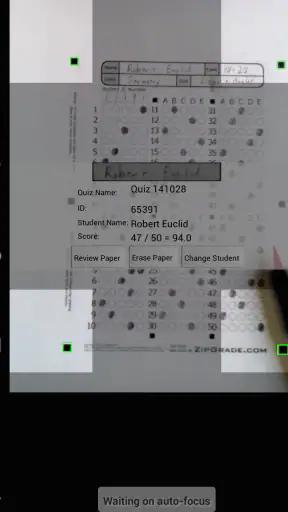 ZipGrade screenshot