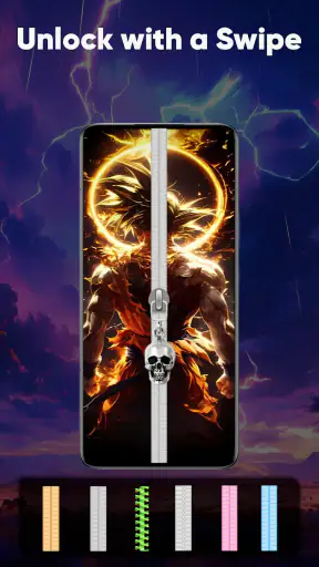 Zipper Lock Screen & Wallpaper screenshot