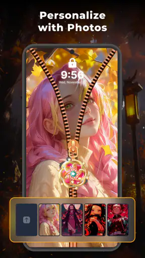 Zipper Lock Screen: Zip Theme screenshot