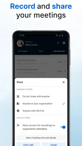 Zoho Meeting - Meet Virtually screenshot