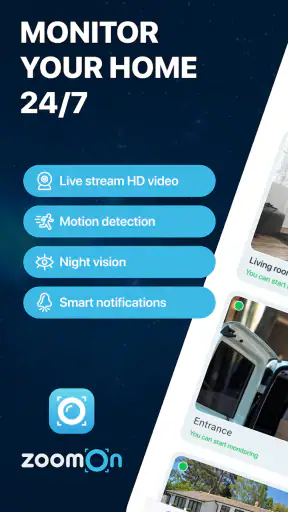 ZoomOn Home Security Camera screenshot
