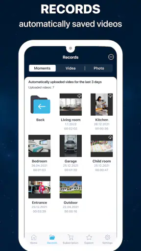 ZoomOn Home Security Camera screenshot