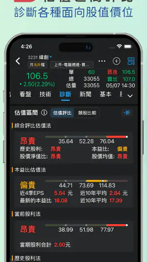 三竹智選股-最強股市看盤與股票分析軟體 screenshot