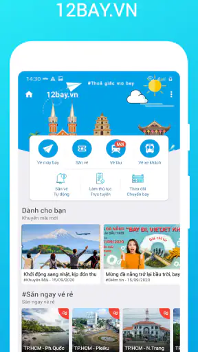12bay.vn Săn vé máy bay giá rẻ screenshot