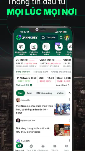 24HMoney - Chứng Khoán, Đầu Tư screenshot