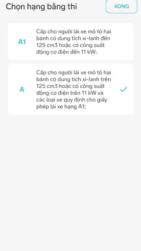 250 Câu ôn thi GPLX hạng A, A1 screenshot