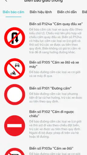 250 Câu ôn thi GPLX hạng A, A1 screenshot
