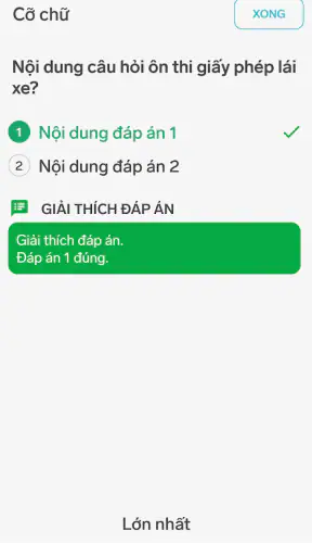 250 Câu ôn thi GPLX hạng A, A1 screenshot