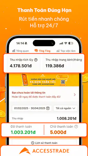 ACCESSTRADE - Kiếm tiền online screenshot