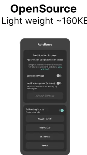 Ad-silence - OpenSource screenshot