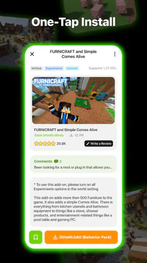 Addons for Minecraft screenshot