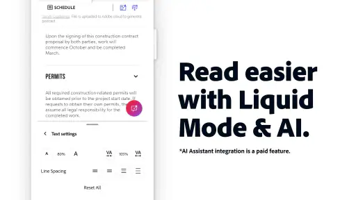 Adobe Acrobat Reader: Edit PDF screenshot