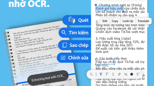 Adobe Scan: Quét tài liệu, ảnh screenshot