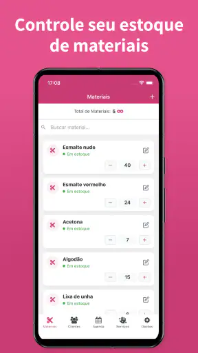 Agenda para Manicure - AppNail screenshot
