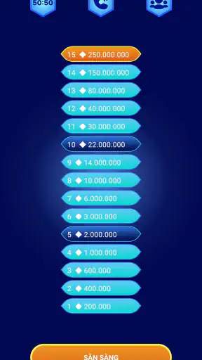 Ai là triệu phú: Đọc câu hỏi screenshot