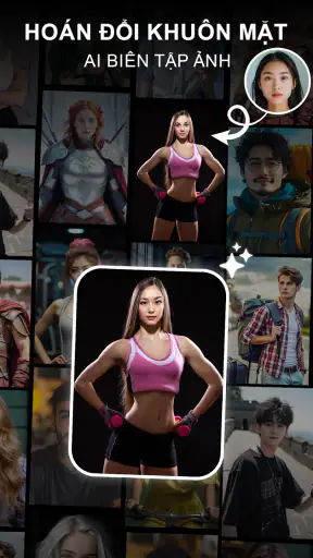 AI Tra đổi khuôn:chỉnh ảnh screenshot