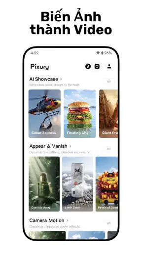 AI Video & Quảng Cáo: Pixury screenshot