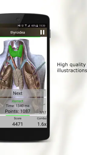 Anatomy Quiz Pro screenshot