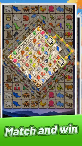 Animal Match Link - Onet Tile screenshot