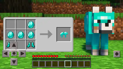 Áo giáp sói Mod cho MCPE screenshot