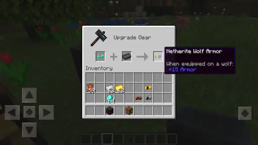 Áo giáp sói Mod cho MCPE screenshot