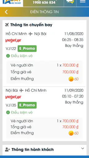 App Đặt Vé Máy Bay Rẻ - TaBay screenshot