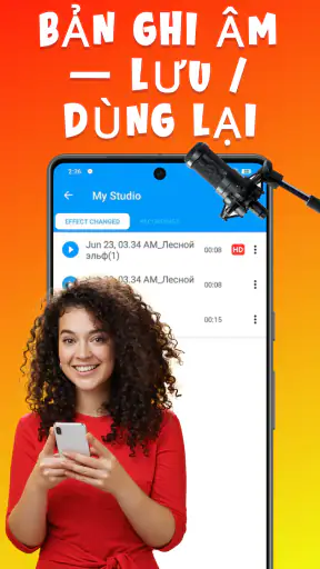 App đổi giọng: Chỉnh giọng hát screenshot