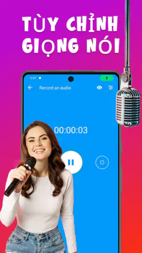 App đổi giọng: Chỉnh giọng hát screenshot