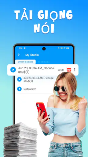 App đổi giọng: Chỉnh giọng hát screenshot