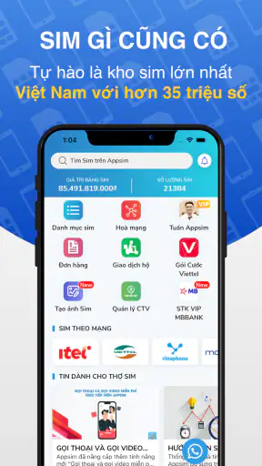 Appsim - Mua bán sim số đẹp screenshot