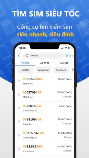 Appsim - Mua bán sim số đẹp screenshot