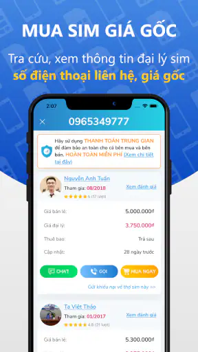 Appsim - Mua bán sim số đẹp screenshot