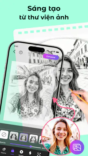 AR Draw Sketch: Vẽ & Phác Thảo screenshot