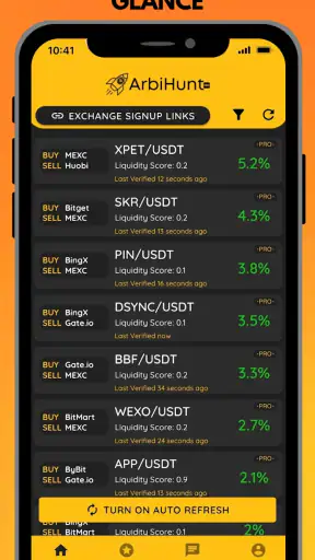 ArbiHunt - Crypto Arbitrage screenshot