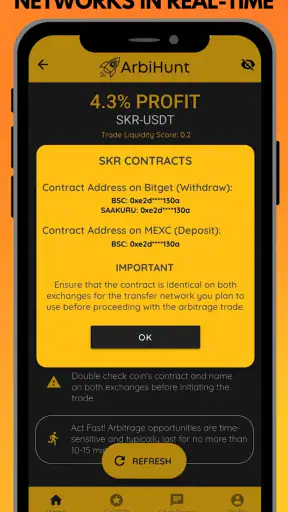 ArbiHunt - Crypto Arbitrage screenshot