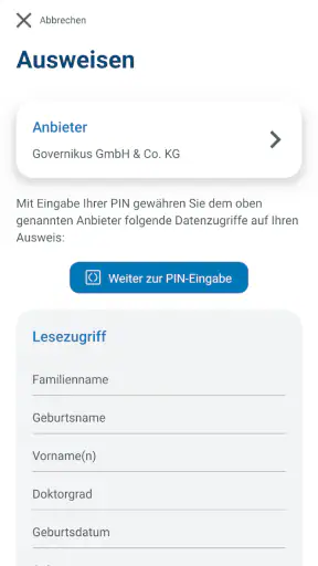AusweisApp Bund screenshot