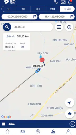 BA GPS screenshot