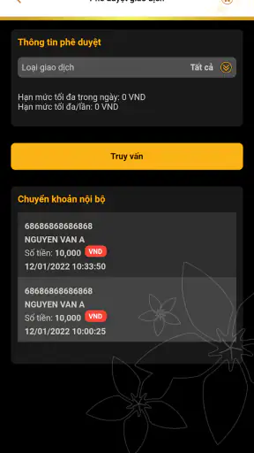 BAC A BANK Corporate Banking screenshot