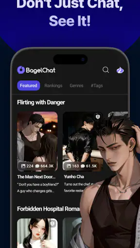 BagelChat: AI Character Story screenshot