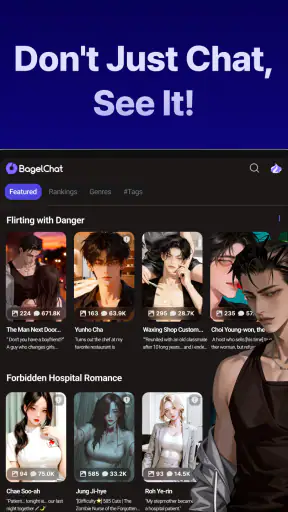 BagelChat: AI Character Story screenshot