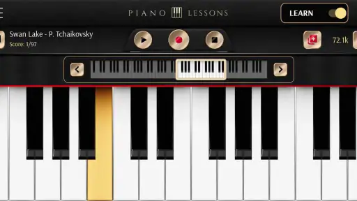 Bài học piano screenshot