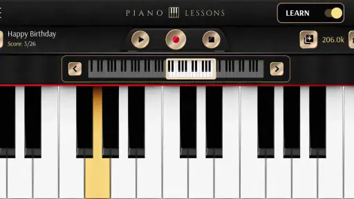 Bài học piano screenshot