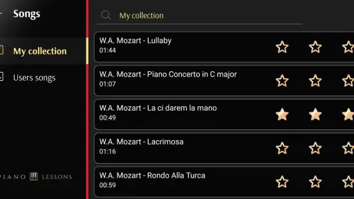 Bài học piano screenshot
