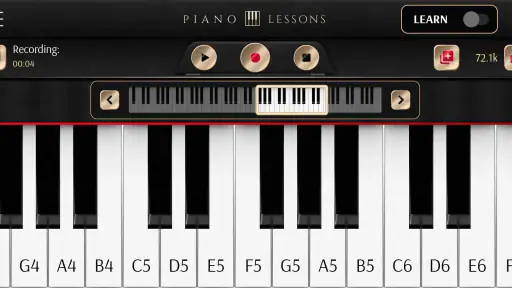 Bài học piano screenshot