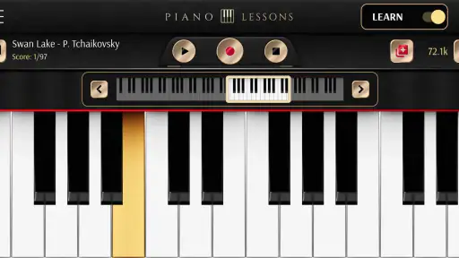 Bài học piano screenshot
