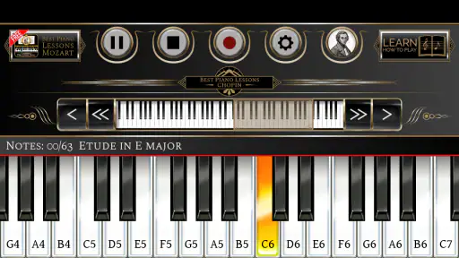 Bài học piano Chopin screenshot