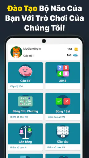 Bài tập toán cho não screenshot