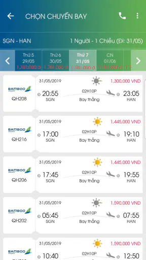 Bamboo Airways - App Đặt Vé Rẻ screenshot