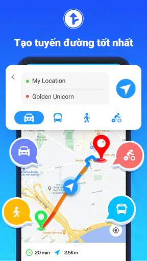 bản đồ chỉ đường screenshot